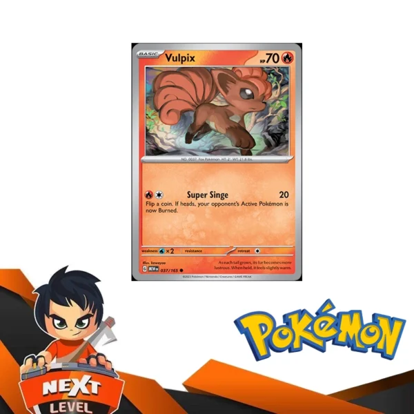 Pokemon TCG – Scarlet & Violet 151 [Ingles] Vulpix 37/165 – Next Level ...