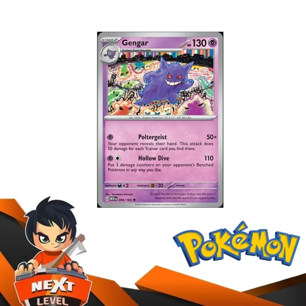 Pokemon TCG - Scarlet & Violet 151 [Ingles] Gengar 94/165 HOLO