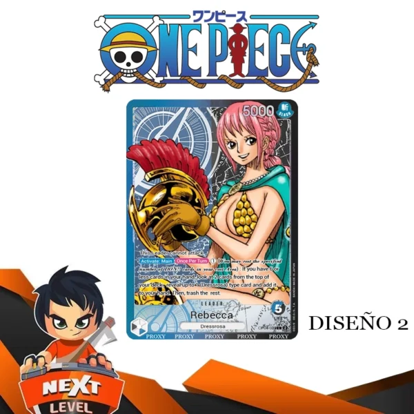 (NUEVO) Custom Lider One Piece TCG: Rebecca OP04 - Imagen 4