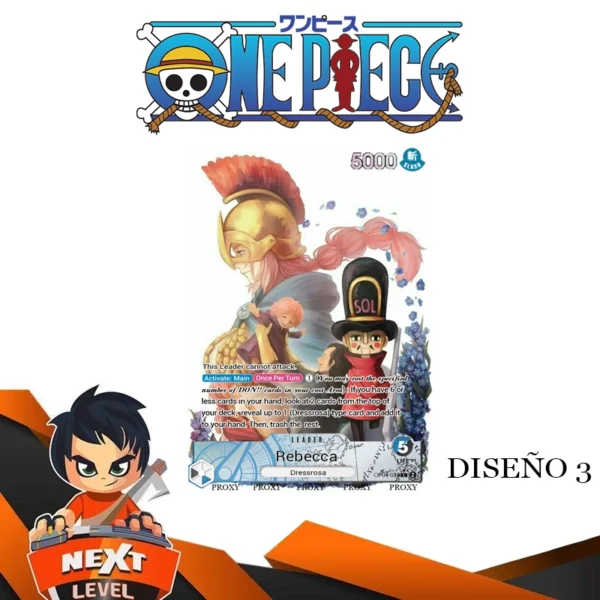 (NUEVO) Custom Lider One Piece TCG: Rebecca OP04 - Imagen 5