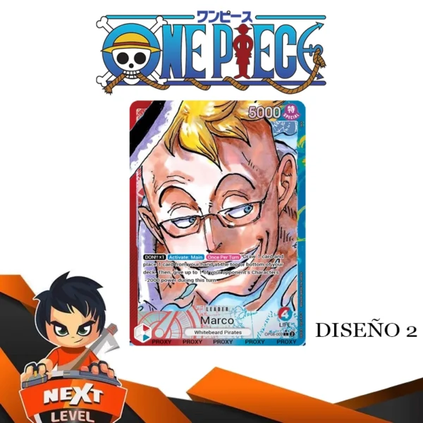 Custom Lider One Piece TCG: Marco OP08 - Imagen 4