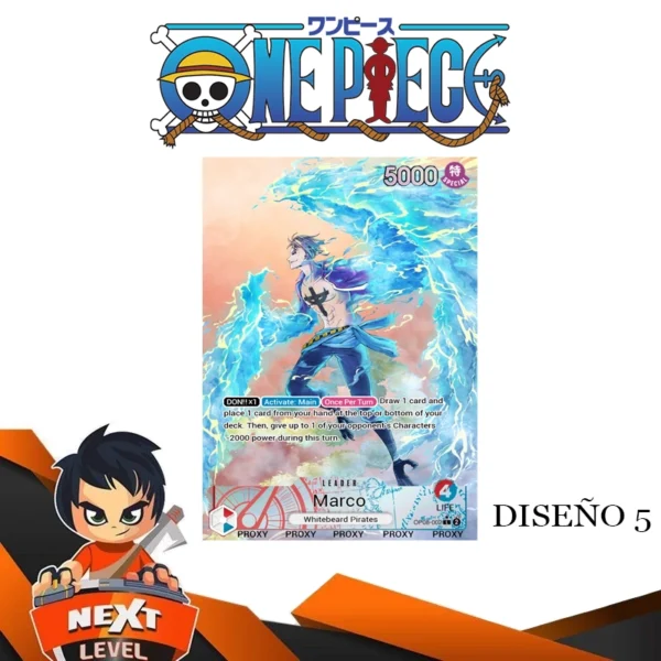 Custom Lider One Piece TCG: Marco OP08 - Imagen 7